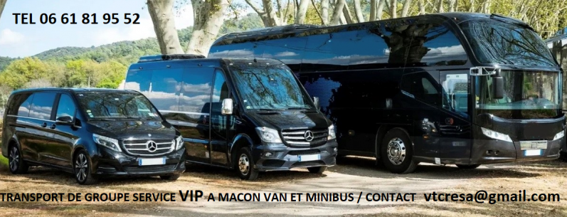 Transport de groupe minibus et van vip a macon 1